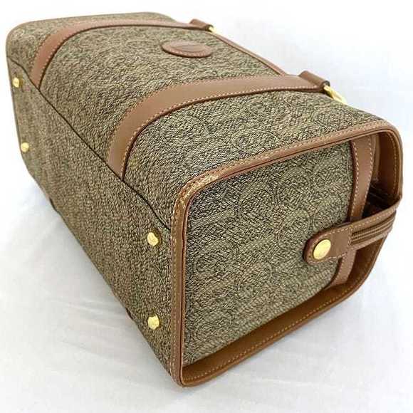 Gucci Mini Bag Canvas Leather Gray Camel Brown - Picture 6 of 10